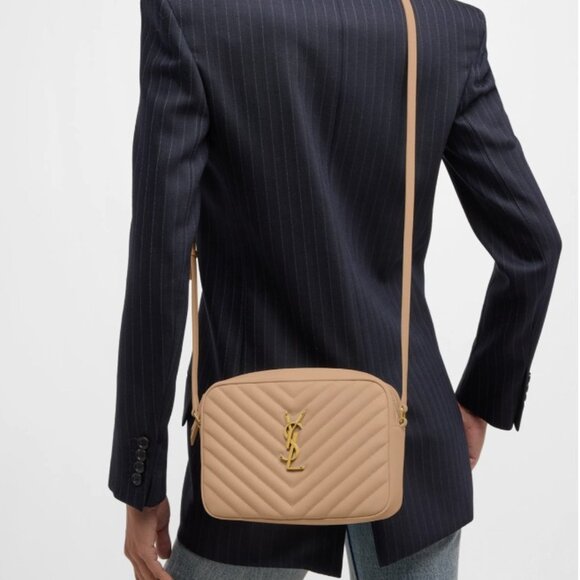 Saint Laurent Lou Medium YSL Camera Bag with Pocket in Quilted Leather - Picture 5 of 5